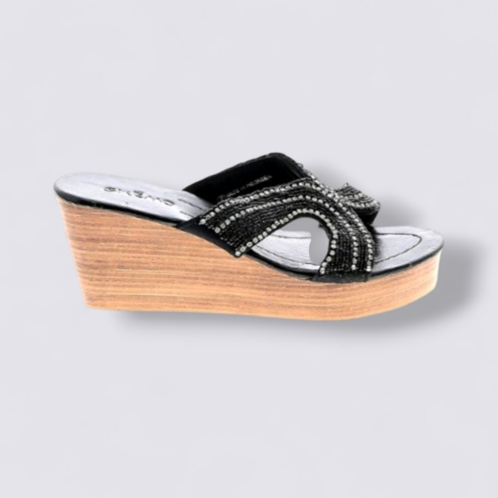 💖💎Skemo Platform Wedges Witha Bit Of Bling